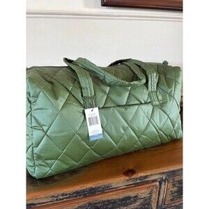 Vera Bradley Large Travel Duffel Bag Green- NWT